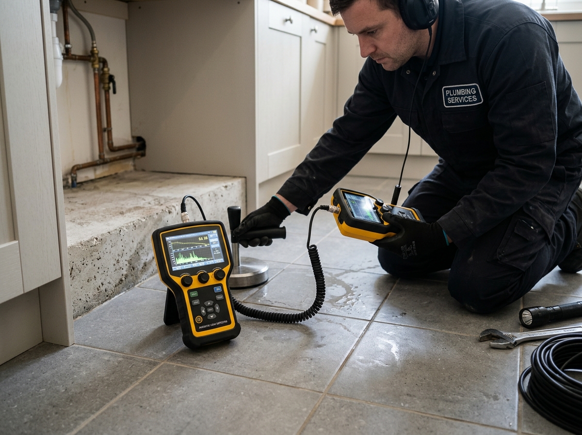 Slab leak insurance documentation and report in Pensacola FL